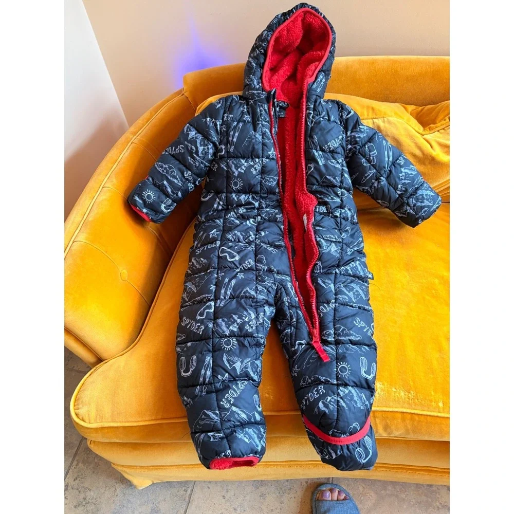 Spyder Toddler Snowsuit Size 24M 24 Month 2T Boys Girls Fleece Lined One Piece